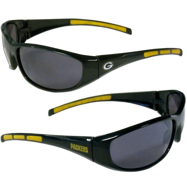 Green Bay Packers Team Wrap Sunglasses on Sale - Image 2
