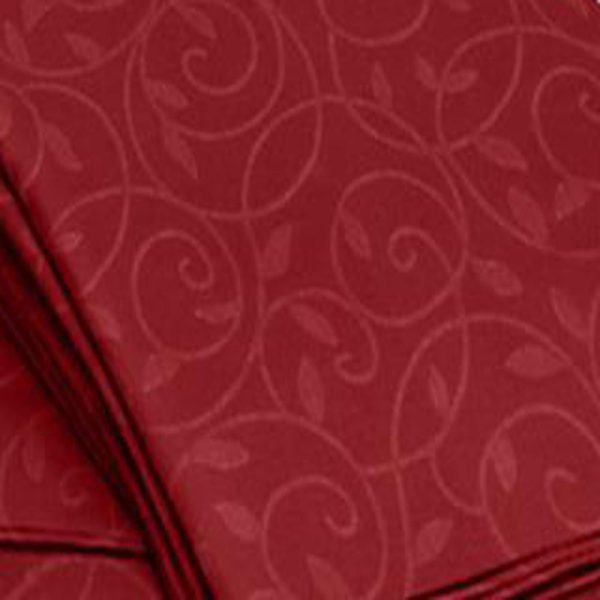 Plazatex Vine Print 90GSM Brushed Microfiber Soft Wrinkle Free Sheet Set - Queen 60x80 , Burgundy For Cheap - Image 4