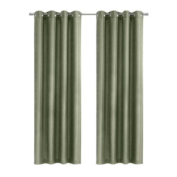 Habitat Abstract Light Filtering Energy Efficeint Grommet Curtain Panel for Windows Green Fashion