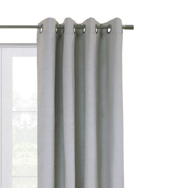 Commonwealth Shadow Grommet Dressing Window Curtain Panel - Grey Sale - Image 2