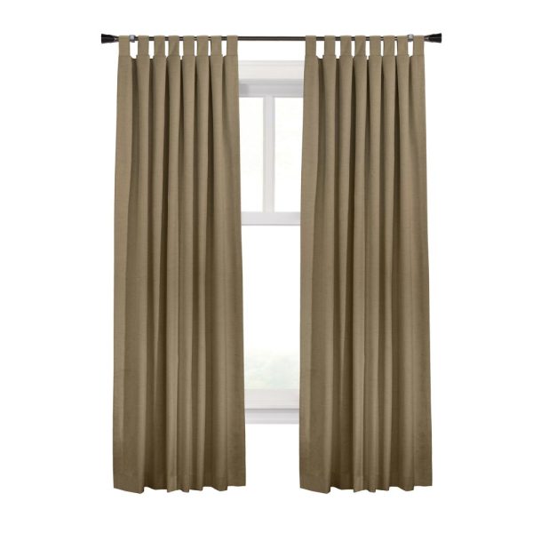 Commonwealth Ventura Tab Top Dressing Window Curtain Panel Pair - Pebble Hot on Sale - Image 5