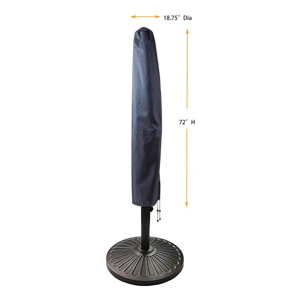 Summerset Shield Umbrella 11  Cover Ultimate Protection for Your Outdoor Furniture 7  18.75  x 72  Mercury Sale - Image 3
