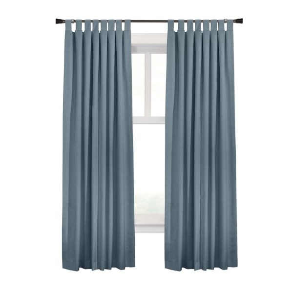 Commonwealth Ventura Tab Top Dressing Window Curtain Panel Pair - Blue Discount - Image 5