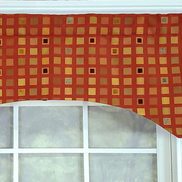 RLF Home Modern Design Classic Fair And Square Arch Style Window Valance  50  x 17  Multicolor Hot on Sale - Image 4