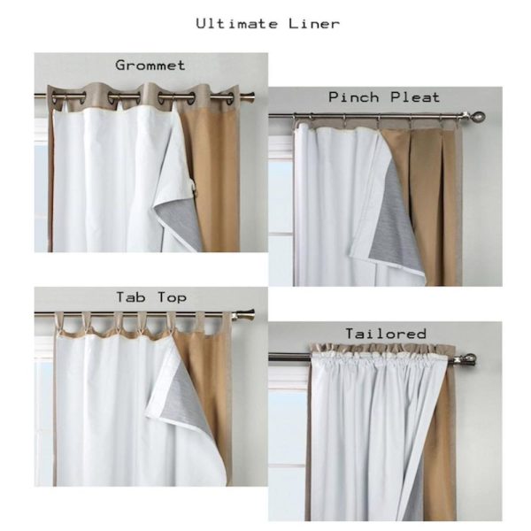 Commonwealth Thermalogic Ultimate Multi Functional Blackout Liner - 45x113  - White Online Hot Sale - Image 2