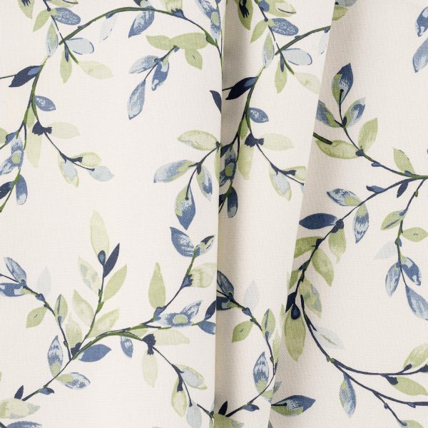 Ellis Vintage Elegant Medium Scale Printed Vine Pattern 1.5  Rod Pocket Tier for Windows Azure Fashion - Image 4