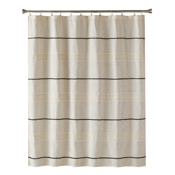 SKL Home Subtle Stripe Shower Curtain - Linen 70x72 For Cheap - Image 2