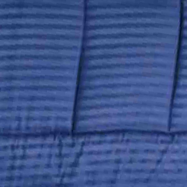 Embossed 8-Pieces Stripe High-Quality Microplush Comforter Set Navy by Plazatex Online - Image 4