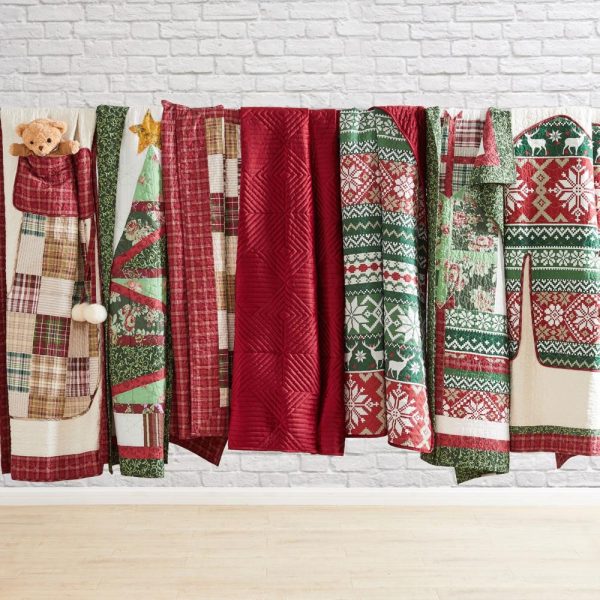 Greenland Home Fashion Christmas Tree Ultra Soft High-Quality Throw Blanket Standard Red Online Hot Sale - Image 5