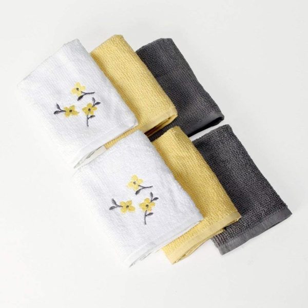 Saturday Knight Ltd Spring Garden High Quality Easily Fit And Ultra Durable Everyday Use Wash Cloth Set - 12X12 , Assorted Online Sale