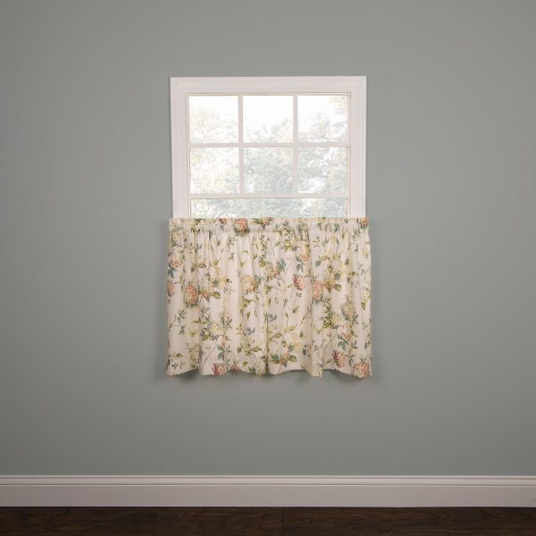 Ellis Curtain Abigail Design Printed Room Darkening Window Rod Pocket Pair Set With 2 Tiers - 2-Piece - Multi Online - Image 3