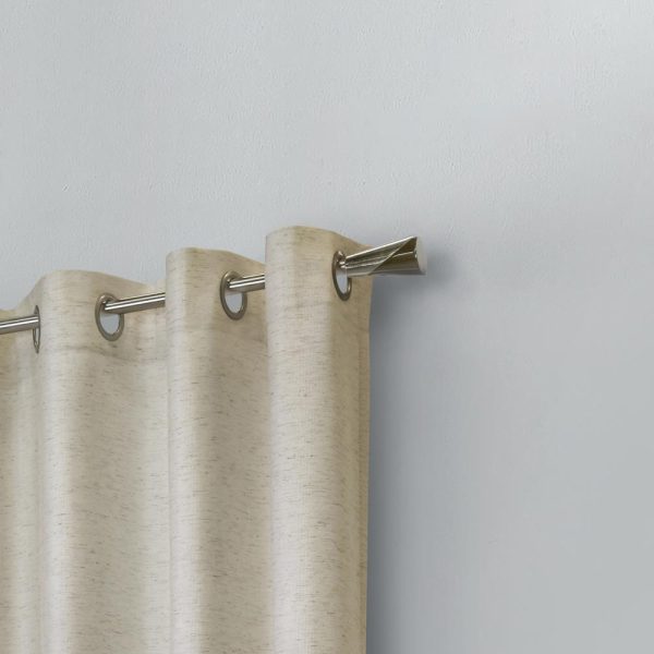 Habitat Ashcroft Light Filtering Exclusive Weave Grommet Curtain Panel Linen Online - Image 3