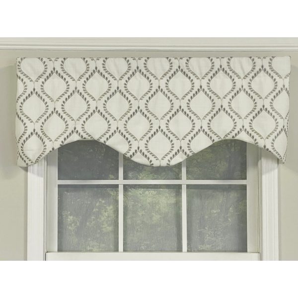 Go Getter Cornice 3  Rod Pocket Valance 50  x 17  Moonstone by RLF Home on Sale - Image 2