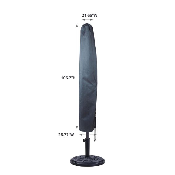 Summerset Shield Umbrella Cover Ultimate Protection for Your Outdoor Furniture AKZ 17.72  26.77  21.65  x 104  Mercury on Sale - Image 3