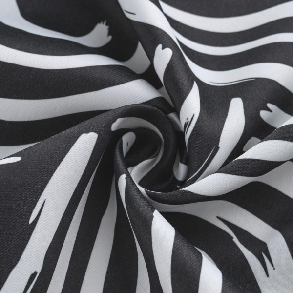 RT Designer Collection Ashton Printed Blackout Luxurious Decorative Grommet Curtain Panel 54  x 84  Black Online now - Image 5