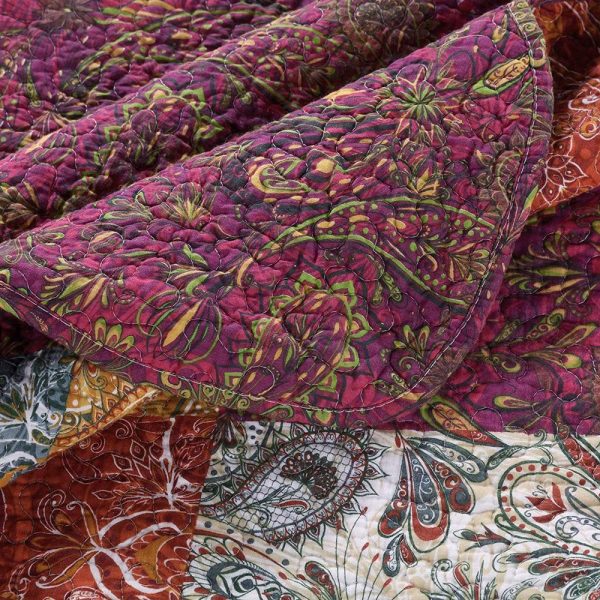 Barefoot Bungalow Paisley Slumber Quilt And Pillow Sham Set - Spice Online Hot Sale - Image 4