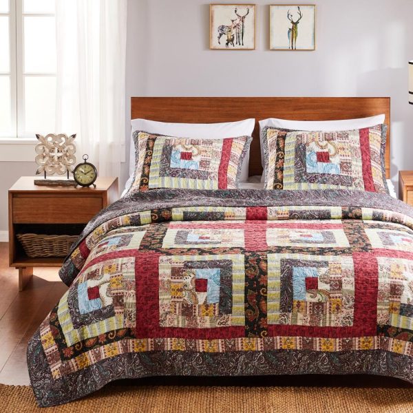 Greenland Home Fashion Colorado Lodge Quilt Set - 2 - Piece - Multi Online now - Image 4