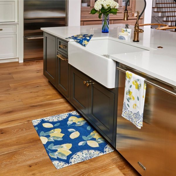 SKL Home By Saturday Knight Ltd Lemon Medallion Kitchen Rug - 20X30 , Yellow Fashion