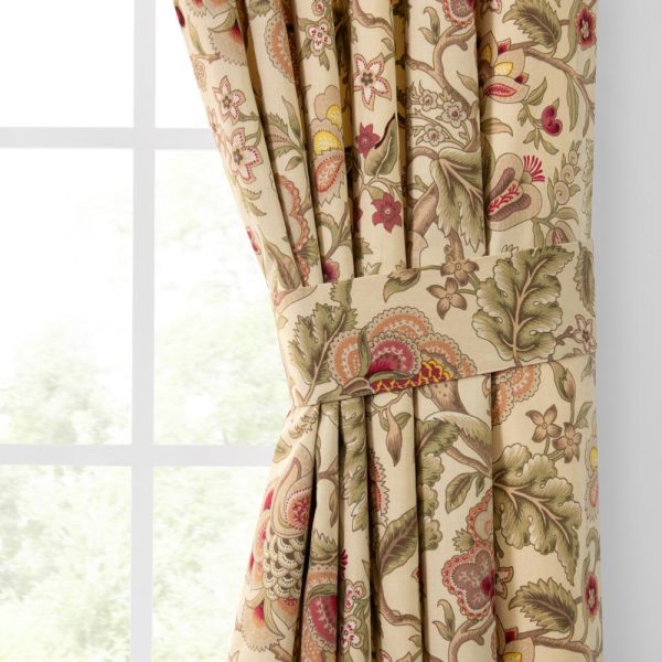 Ellis Curtain Regency 3  Rod Pocket Curtain Panel Pair with Tiebacks Antique Hot on Sale - Image 3