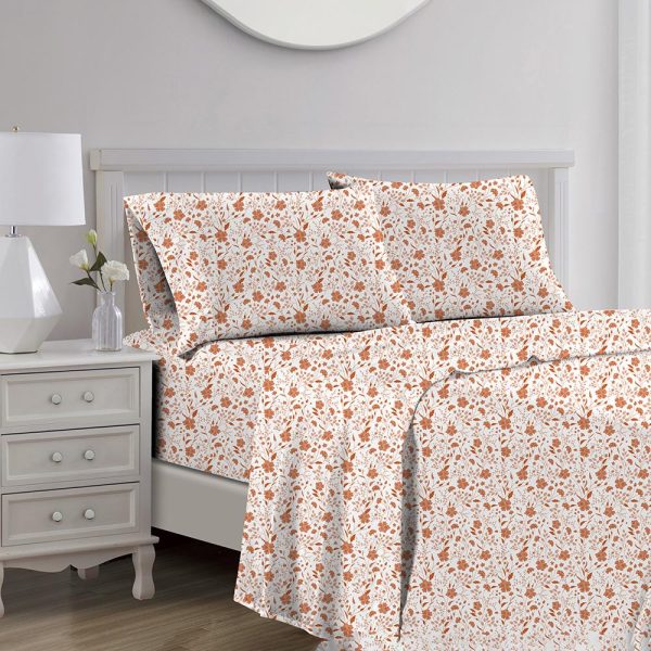 RT Designers Collection Lucy 1000 Thread Count CVC Ultra Soft Sheet Set Spice For Cheap