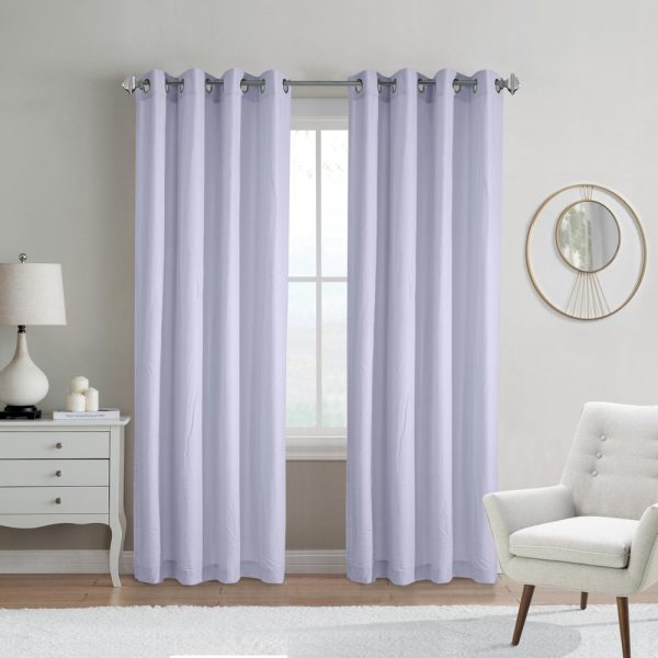 Habitat Harmony Light Filtering Soft and Relaxed Feel in Room Provide Privacy Grommet Curtain Panel Lavender Fashion