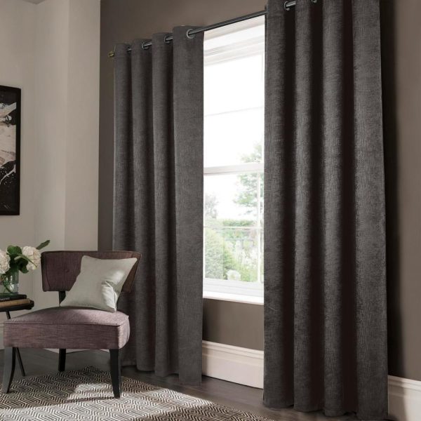 Olivia Gray Lynx Matte Embossed Blackout Grommet Panel - Black Discount