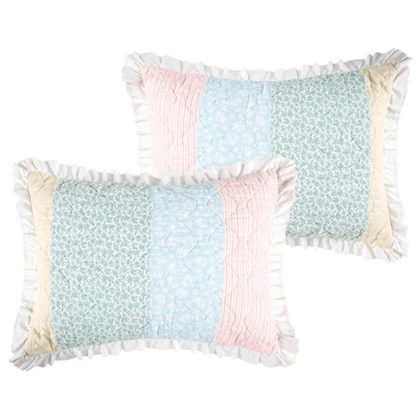 Greenland Home Fashions Tessie Luxurious Ultra Soft Pillow Sham Pastel Online Hot Sale - Image 4