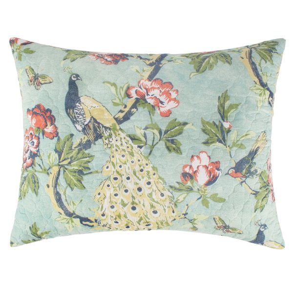 Pavona Enchanted Garden Quilted Reversible Pillow Sham by Greenland Home Fashions Fashion - Image 2