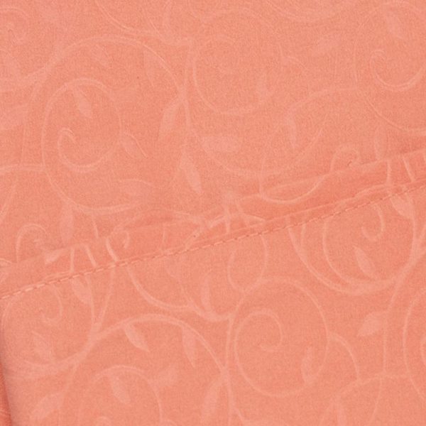 Plazatex Vine Print 90GSM Brushed Microfiber Soft Wrinkle Free Sheet Set - Twin 39x75 , Orange For Discount - Image 4