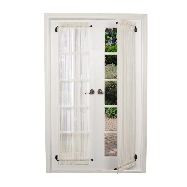 Versailles Arrow Steel Heavy Duty Curtain Swing Arm Pair Pewter Hot on Sale - Image 2