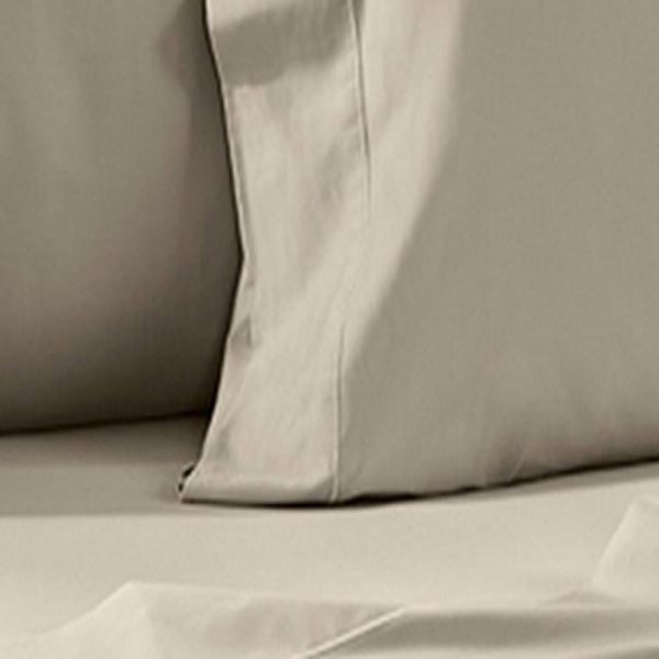 Perthshire Platinum Concepts 1200 Thread Count Solid Sateen Sheet - 4 Piece Set - Taupe Hot on Sale - Image 4