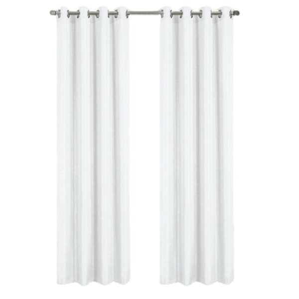 RT Designer Collection Gibson Luxurious Decorative Grommet Curtain Panel 54  x 90  White on Sale - Image 2