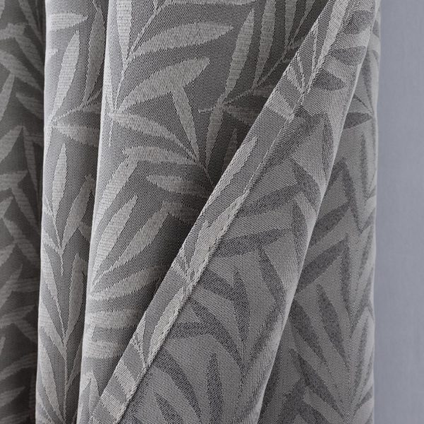 RT Designer Collection Florence Jacquard Luxurious Decorative Grommet 2 Pack Curtain Panel 36  x 84  Silver Online Sale - Image 5